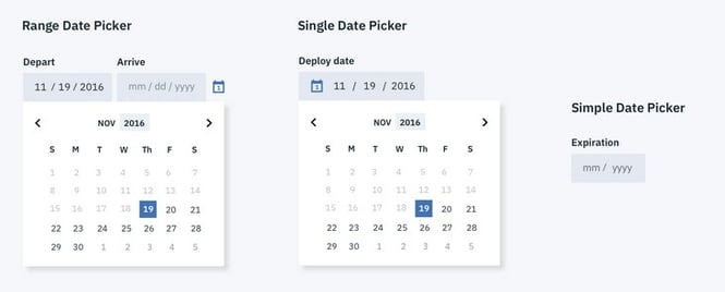 Beispiel: Date-Picker-Optionen