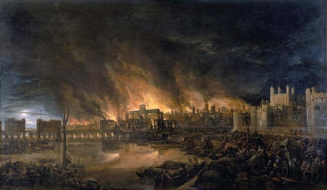 Le grand incendie de Londres (1666)