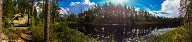 einen der schönsten Übernachtungsplätze, den wir je hatten: Nationalpark Tiveden