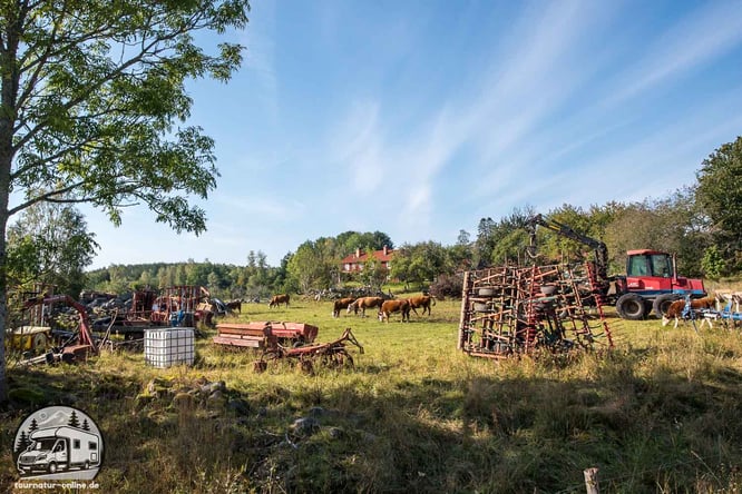 typischer alter Bauernhof in der Gegend