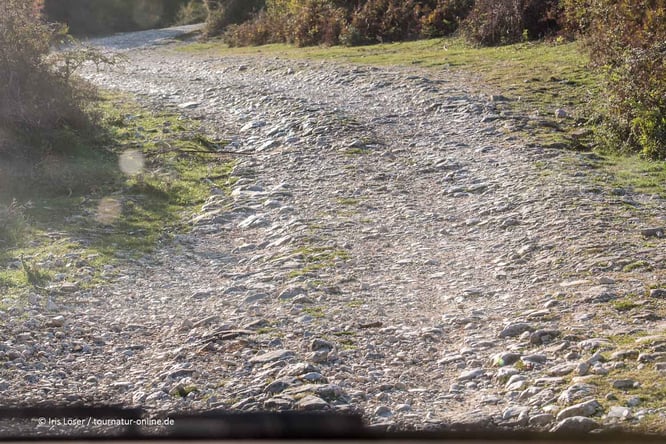 Offroad mit  Wohnmobil in Albanien