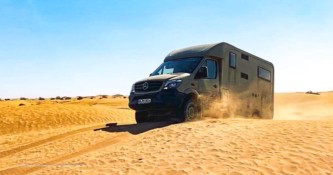 AT Reifen auf einem 4x4 Allrad Sprinter