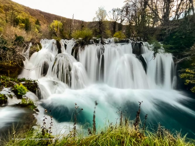 Mit dem Wohnmobil im Una Nationalparks in Bosnien