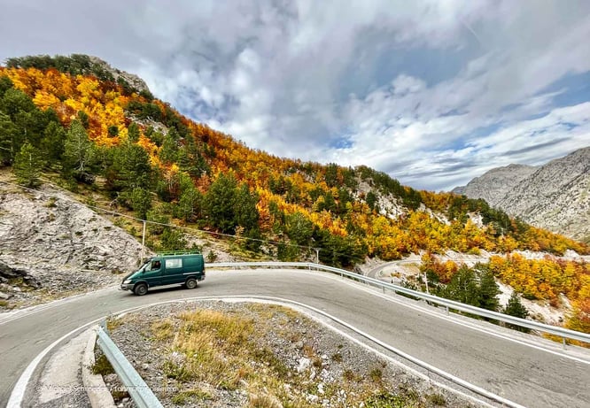 Serpentinen auf dem Weg nach Theth