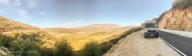 Mit dem Wohnmobil in den Bergen Albaniens