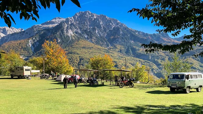 mit dem Wohnmobil in Theth in Albanien
