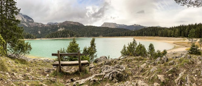 Mit dem Wohnmobil im Domitor nationalpark am Schwarze See (Crno jezero)