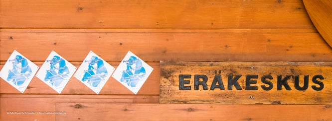 Husky Farm Eräkeskus mit dem Wohnmobil