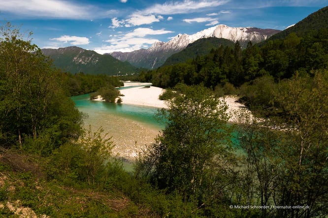 Mit dem Wohnmobil am Soca Tal in Slowenien