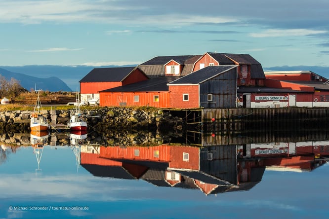 Der Hafen von Laukvik ist eine Top Fotospot auf den Lofoten