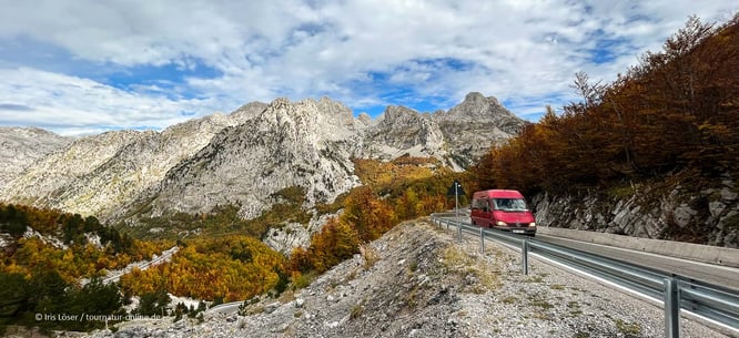 Anfahrt nach Theth mit dem Wohnmobil