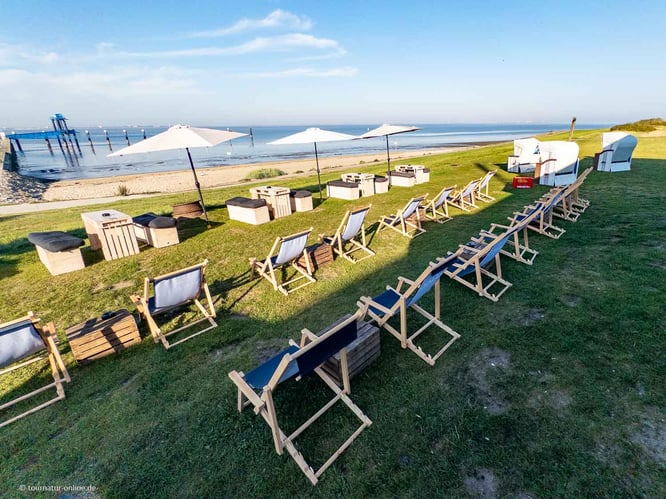 "Die Strandlust" an der Knock lädt zum Verweilen ein