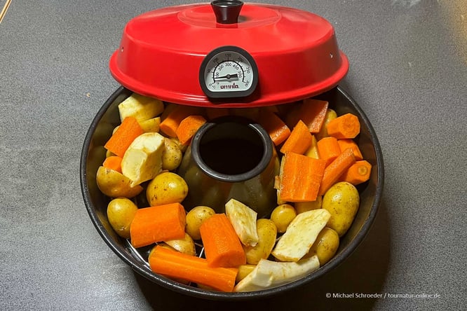 Kochen und Backen im Omnia im Wohnmobil