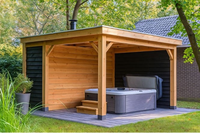 Creëer warmte met een natuurlijke houten overkapping