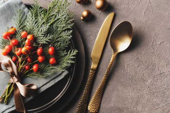 Ideeën moderne kersttafel