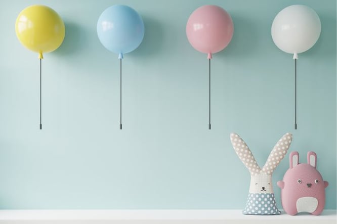 Idee decoratie kinderkamer - kleur, accessoires en thema muur