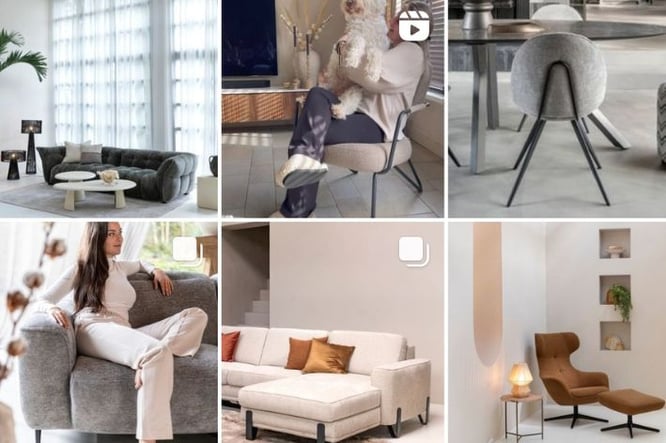 Woonwinkel Xooon met wooninspiratie op Instagram