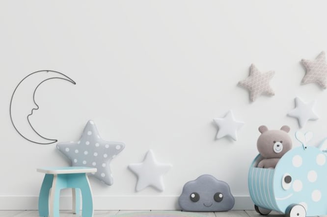 Kinder kamer decoratie - Ideeën voor muur en vloer