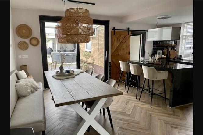 Naturel keuken inrichting woonkamer