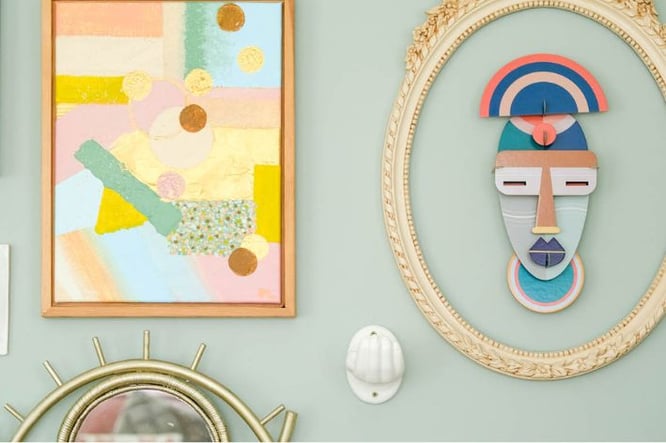 persoonlijke wanddecoratie zonder foto's