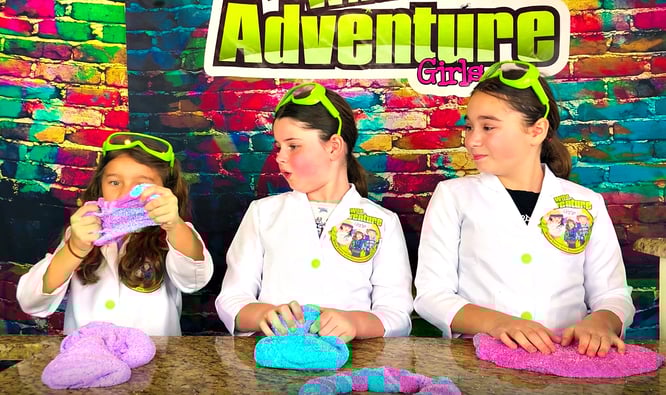 The Wild Adventure Girls, slime, diy, unicorn slime