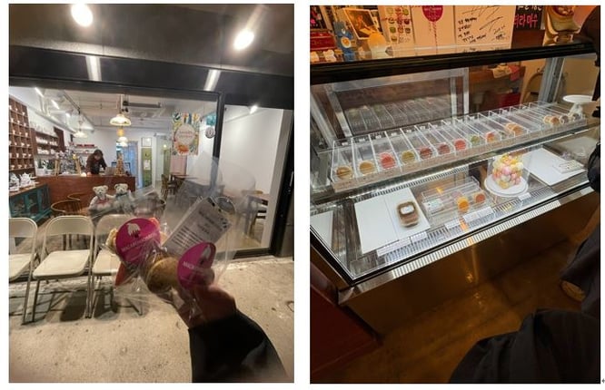 弘大の「マカロンロンロン」 夜遅くまでやっていて、種類もたくさん！いろんな味の割れたマカロンをもらった。