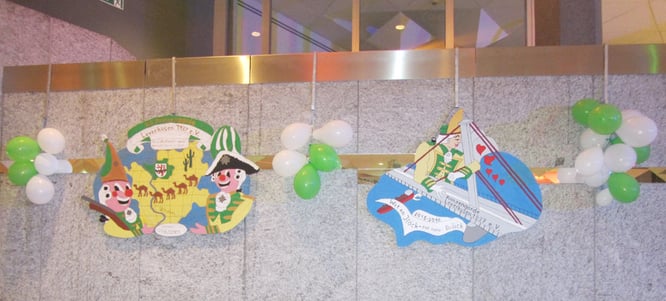 Sessionsorden zehnmal größer als das Original aus Holz und handbemalt zur Deko auf Sitzungen