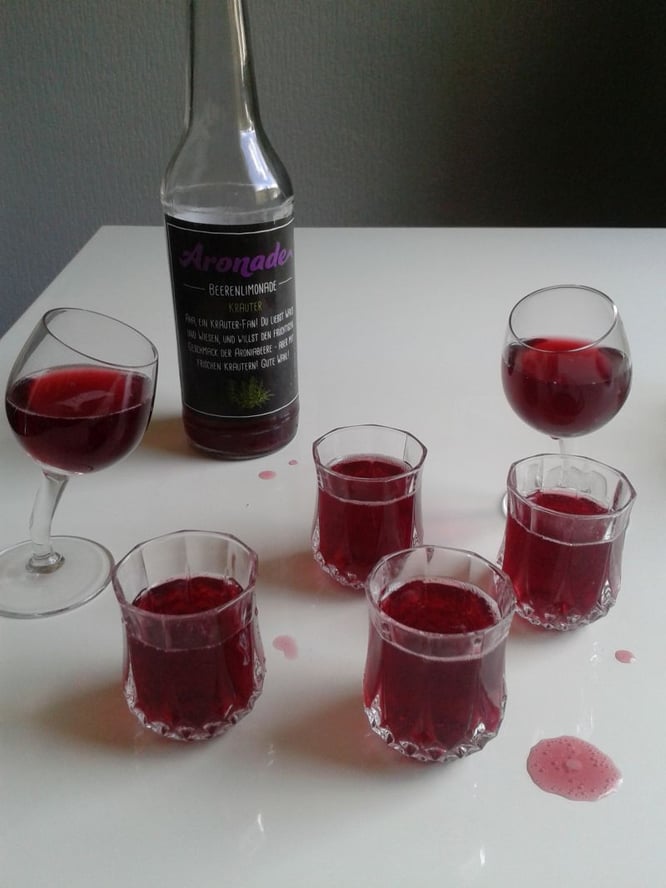 Party mit der Bio Limonade von Aronia