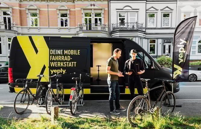 Yeply ist Europas größter Anbieter von mobilen Fahrradwartungsdienste
