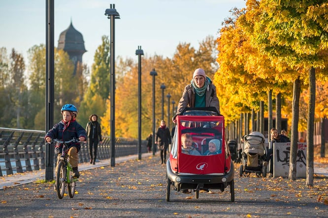 Fahrradfahren in der Stadt / Foto. ADFC