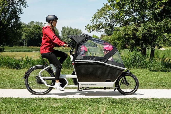 Regenzelt PLUS für das Family-Modell von Urban Arrow