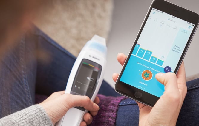 In der Vivatmo App können die mit dem Patientengerät Vivatmo me durchgeführten FeNO-Messungen protokolliert werden und es lässt sich ein Asthma-Tagebuch führen.