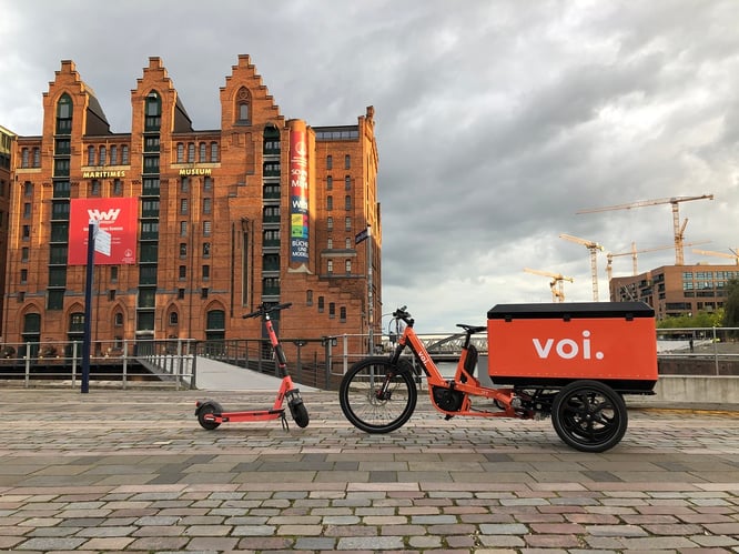 Voi: Nachhaltige E-Scooter-Logistik - Voi nimmt erste eigene E-Vans und E-Cargobikes in Betrieb