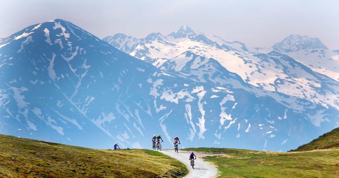 Bike Bergpanorama, © Harald Wisthaler