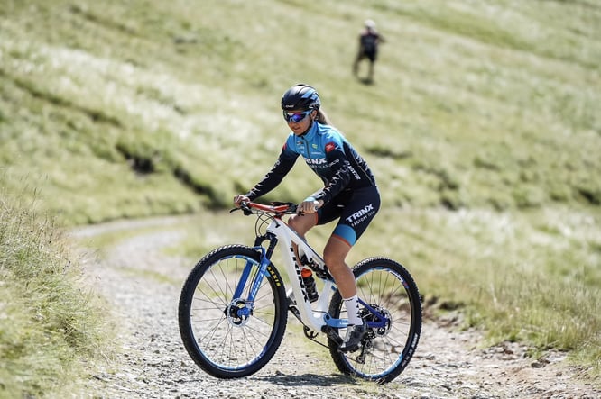 Vizeweltmeisterin Eva Lechner auf dem Weg nach Olympia in Tokio © Eva Lechner (Trinx-Team)