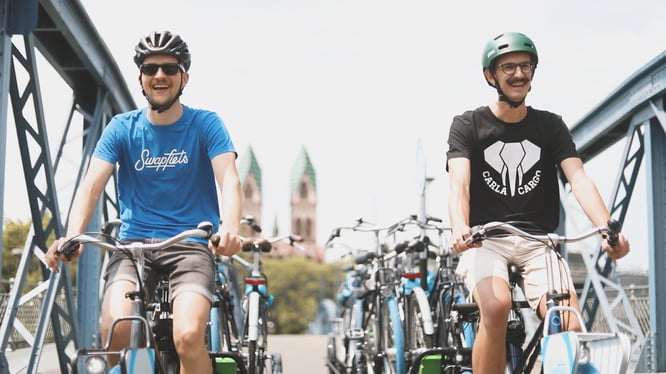 CARLA ist die effiziente Lösung der letzten Meile für Bikesharing, Fahrradverleiher, Fahrradvermieter und Fahrrad-Abo-Anbieter.