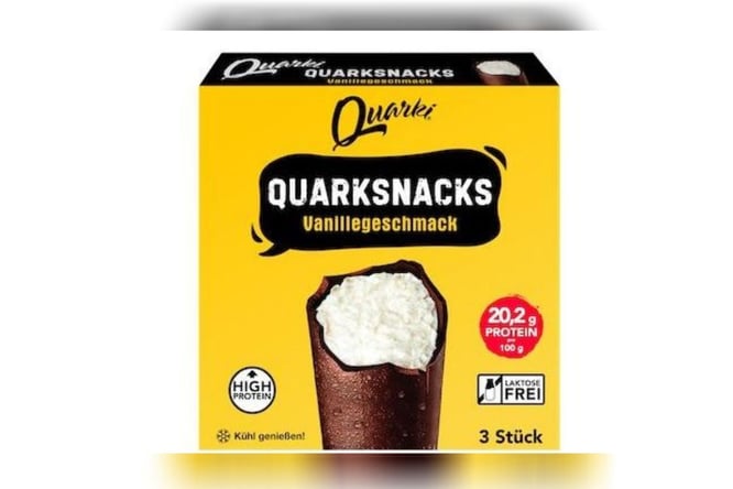 Der High-Protein-Quarksnack von Quarki ist bei Kaufland im 3erPack erhältlich.