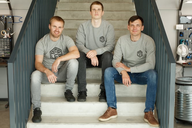 Ampler Bikes Gründer Ardo Kaurit, Hannes Laar, Rait Udumäe (v.l.n.r.)