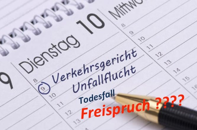 Tod, Fahrerflucht – laufen gelassen: Heute Mittag Protest am Verkehrsgericht gegen Skandal-Urteil der Autojustiz