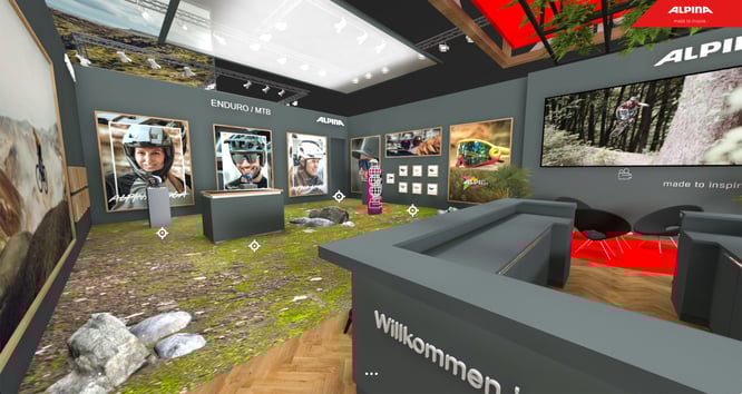 Die Alpina-Webseite lädt dazu ein, über einen Link in den virtuellen Showroom von ALPINA einzutreten