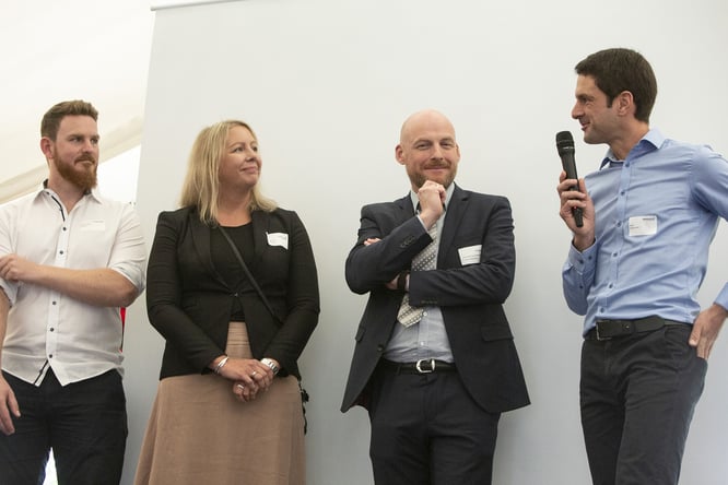 Expertenrunde mit Max Berger, Andrea Streiter, Dr. Andreas Wüstefeld und Andreas Ampßler (v.l.)