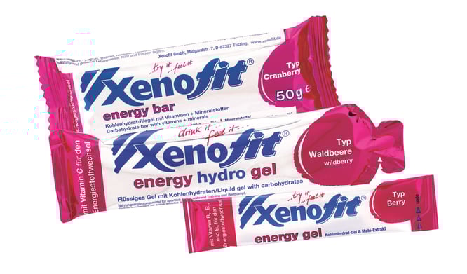 Xenofit bringt nun Kohlenhydrat-Produkte mit den Geschmacksrichtungen Cranberry, Waldbeere und Berry auf den Markt.