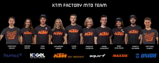 Neue Struktur & Fahrerzugänge für das KTM FACTORY MTB TEAM