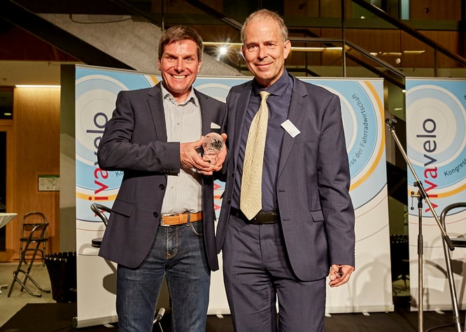 Zedler Institut erhält den VSF..Ethikpreis – Verleihung beim vivavelo Kongress in Berlin / @Nora Erdmann