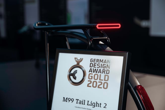 Supernovas Rücklicht M99 TL2 gewinnt Gold beim German Design Award 2020