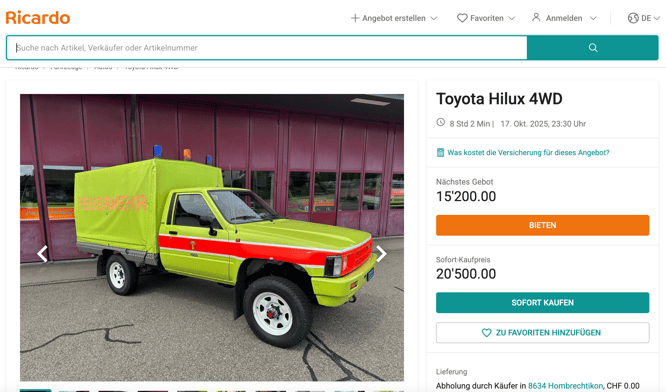 (Screenshot ricardo.ch)