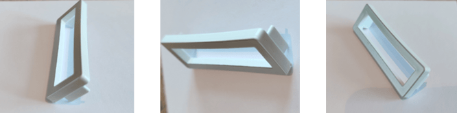 Ansicht TAXOM 800 Rahmen chrom-matt aus seitlicher Richtung