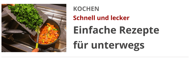 Kochen im Wohnmobil einfache Rezepte für unterwegs mit dem Omnia