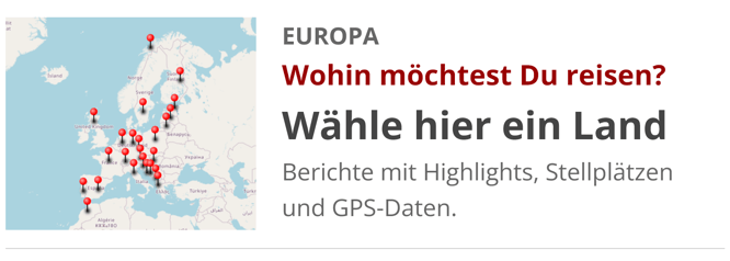 mit dem Wohnmobil in alle Länder in Europa