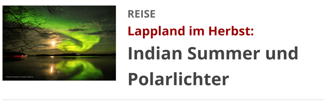 mit dem Wohnmobil nach Finnland zum Indian Summer und Polarlichter